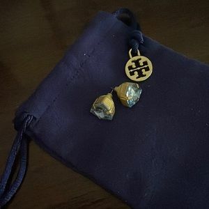 Tory Burch blue stud earrings